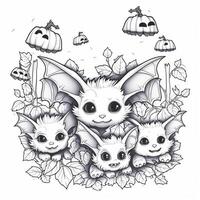 coloriages d'halloween photo