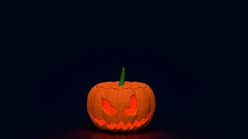 le jack o lanterne citrouille pour Halloween contenu 3d le rendu photo