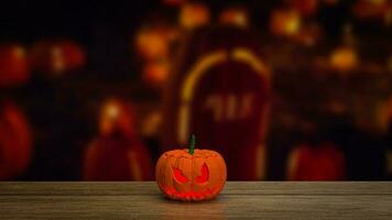 le jack o lanterne citrouille pour Halloween contenu 3d le rendu photo