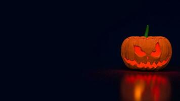 le jack o lanterne citrouille pour Halloween contenu 3d le rendu photo