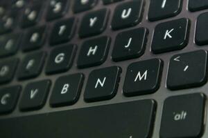 noir et blanc portable clavier photo