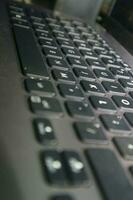 noir et blanc portable clavier photo