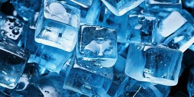ai généré. ai génératif. la glace cube du froid l'eau solide modèle décoration Contexte. graphique art photo