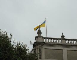 drapeau ukrainien de l'ukraine photo