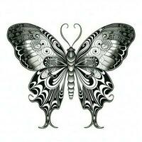 adulte papillon coloration pages photo