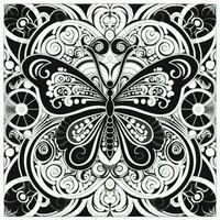 art nouveau papillon coloration pages photo