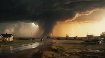 tornade. génératif ai photo