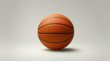 basketball Balle isolé sur blanc Contexte ai génératif photo
