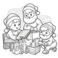 coloriages de noël photo