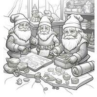 coloriages de noël photo