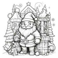 coloriages de noël photo