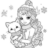 coloriages de noël photo