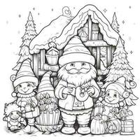 coloriages de noël photo