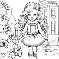 coloriages de noël photo