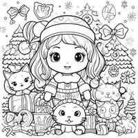 coloriages de noël photo