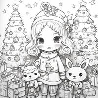 coloriages de noël photo