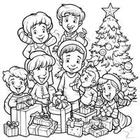 coloriages de noël photo