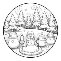 coloriages de noël photo