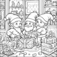 coloriages de noël photo