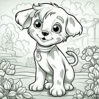 mignonne chien chiot coloration pages photo