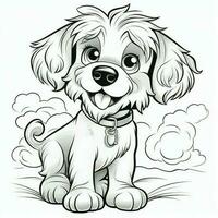 mignonne chien chiot coloration pages photo