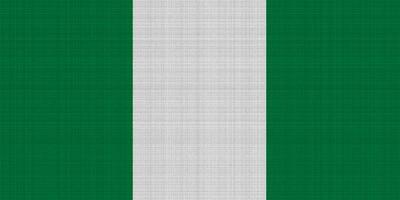 drapeau de fédéral république de Nigeria sur une texturé Contexte. concept collage. photo