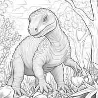 dinosaure coloration pages photo