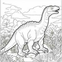 dinosaure coloration pages photo