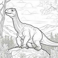 dinosaure coloration pages photo