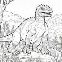 dinosaure coloration pages photo