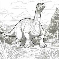 dinosaure coloration pages photo