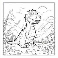 dinosaure coloration pages photo