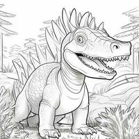 dinosaure coloration pages photo