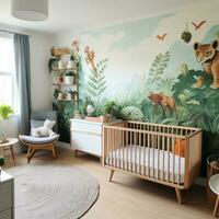 bébé chambre décoration Contexte illustration photo
