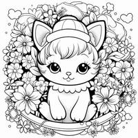 coloriage kawaii photo