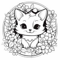 coloriage kawaii photo