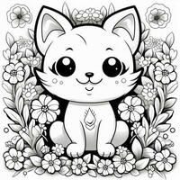 coloriage kawaii photo