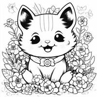 coloriage kawaii photo