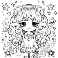 coloriage kawaii photo