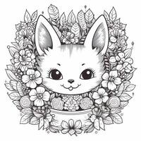 coloriage kawaii photo