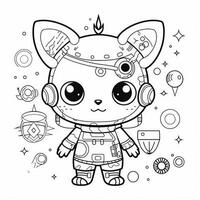 coloriage kawaii photo