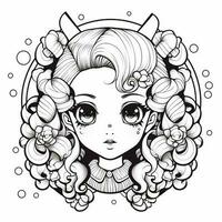 coloriage kawaii photo