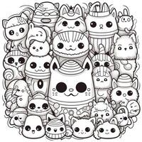 coloriage kawaii photo