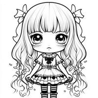 coloriage kawaii photo