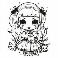 coloriage kawaii photo