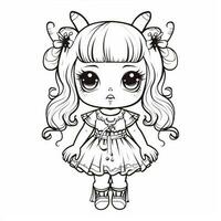 coloriage kawaii photo