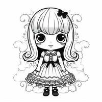 coloriage kawaii photo