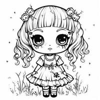 coloriage kawaii photo