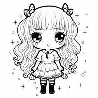 coloriage kawaii photo