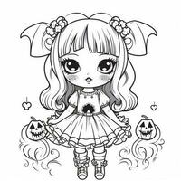 coloriage kawaii photo